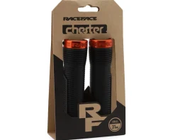 Race Face Grips & Handlebar Tape|Chester Lock-On Grips (Black/Orange) (31mm)