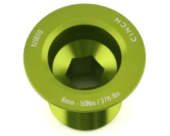 Race Face Cranksets & Parts|CINCH Crank Bolt w/ Washer (Gloss Green) (NDS) (M18)