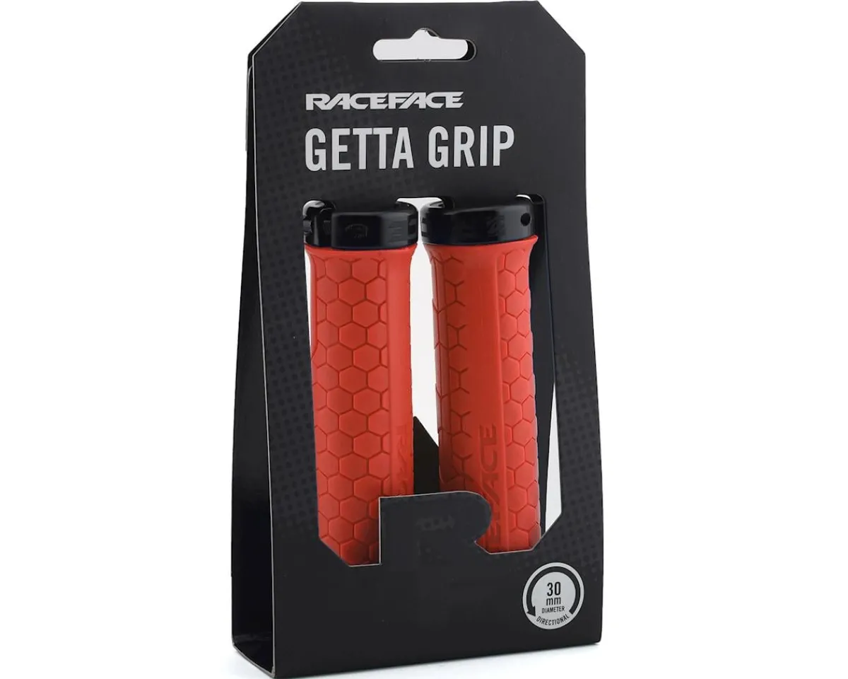Race Face Grips & Handlebar Tape|Getta Grips (Red/Black) (30mm)