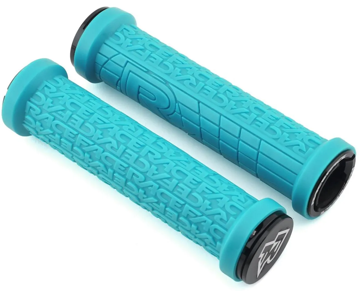 Race Face Grips & Handlebar Tape|Grippler Lock-On Grips (Turquoise) (30mm)