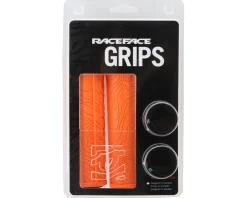Race Face Grips & Handlebar Tape|Half Nelson Lock-On Grips (Orange)