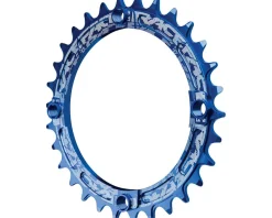 Race Face Chainrings & Accessories|Narrow-Wide Chainring (Blue) (1 x 9-12 Speed) (104mm BCD) (Single) (30T)