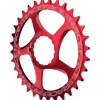 Race Face Chainrings & Accessories|Narrow-Wide CINCH Direct Mount Chainring (Red) (1 x 9-12 Speed) (Single) (28T) (3mm Offset/Boost)
