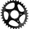 Race Face Chainrings & Accessories|Narrow-Wide Oval CINCH Direct Mount Chainring (Black) (1 x 9-12 Speed) (Single) (28T) (3mm Offset/Boost)