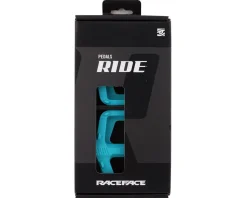 Race Face Pedals & Cleats|Ride Composite Platform Pedals (Turquoise)