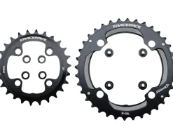 Race Face Chainrings & Accessories|Turbine 11 Speed Chainrings (Black) (2 x 11 Speed) (64/104mm BCD) (Inner & Outer) (34/24T)