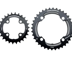 Race Face Chainrings & Accessories|Turbine 11 Speed Chainrings (Black) (2 x 11 Speed) (64/104mm BCD) (Inner & Outer) (34/24T)