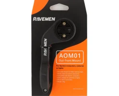 Ravemen Bike Computers|Mounts & Handlebar Accessories|Out Front Mount (Black) (31.8mm) (Garmin/GoPro)