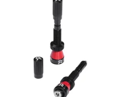 Reserve Wheels Tubeless Tire Tools|Tubeless Accessories|Fillmore Tubeless Valves (Black) (Pair) (50mm)