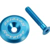 Reverse Components Headsets & Spacers|Alloy Ahead Top Cap with Screw (Light Blue)