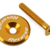 Reverse Components Headsets & Spacers|Alloy Ahead Top Cap with Screw (Gold)