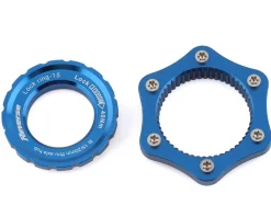 Reverse Components Brakes|Centerlock to 6-Bolt Rotor Adapter (Blue)