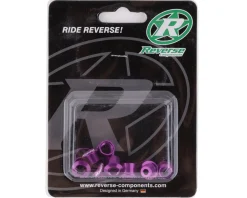 Reverse Components Chainrings & Accessories|Chainring Bolt Set (Purple) (4 Pack)