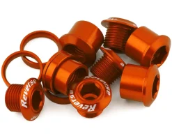 Reverse Components Chainrings & Accessories|Chainring Bolt Set (Orange) (4 Pack)