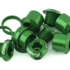 Reverse Components Chainrings & Accessories|Chainring Bolt Set (Green) (4 Pack)