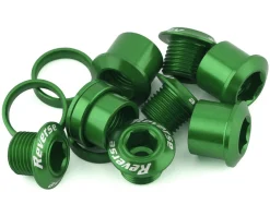 Reverse Components Chainrings & Accessories|Chainring Bolt Set (Green) (4 Pack)