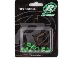 Reverse Components Chainrings & Accessories|Chainring Bolt Set (Green) (4 Pack)