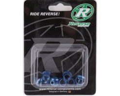 Reverse Components Chainrings & Accessories|Chainring Bolt Set (Blue) (4 Pack)