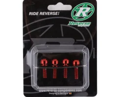 Reverse Components Brakes|Disc Brake Caliper Bolts (Red) (M6 x 18) (4)