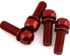 Reverse Components Brakes|Disc Brake Caliper Bolts (Red) (M6 x 18) (4)
