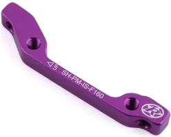 Reverse Components Brakes|Disc Brake Adapters (Purple) (IS Mount) (160mm Front, 140mm Rear)