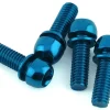 Reverse Components Brakes|Disc Brake Caliper Bolts (Blue) (M6 x 18) (4)