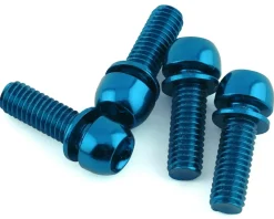 Reverse Components Brakes|Disc Brake Caliper Bolts (Blue) (M6 x 18) (4)