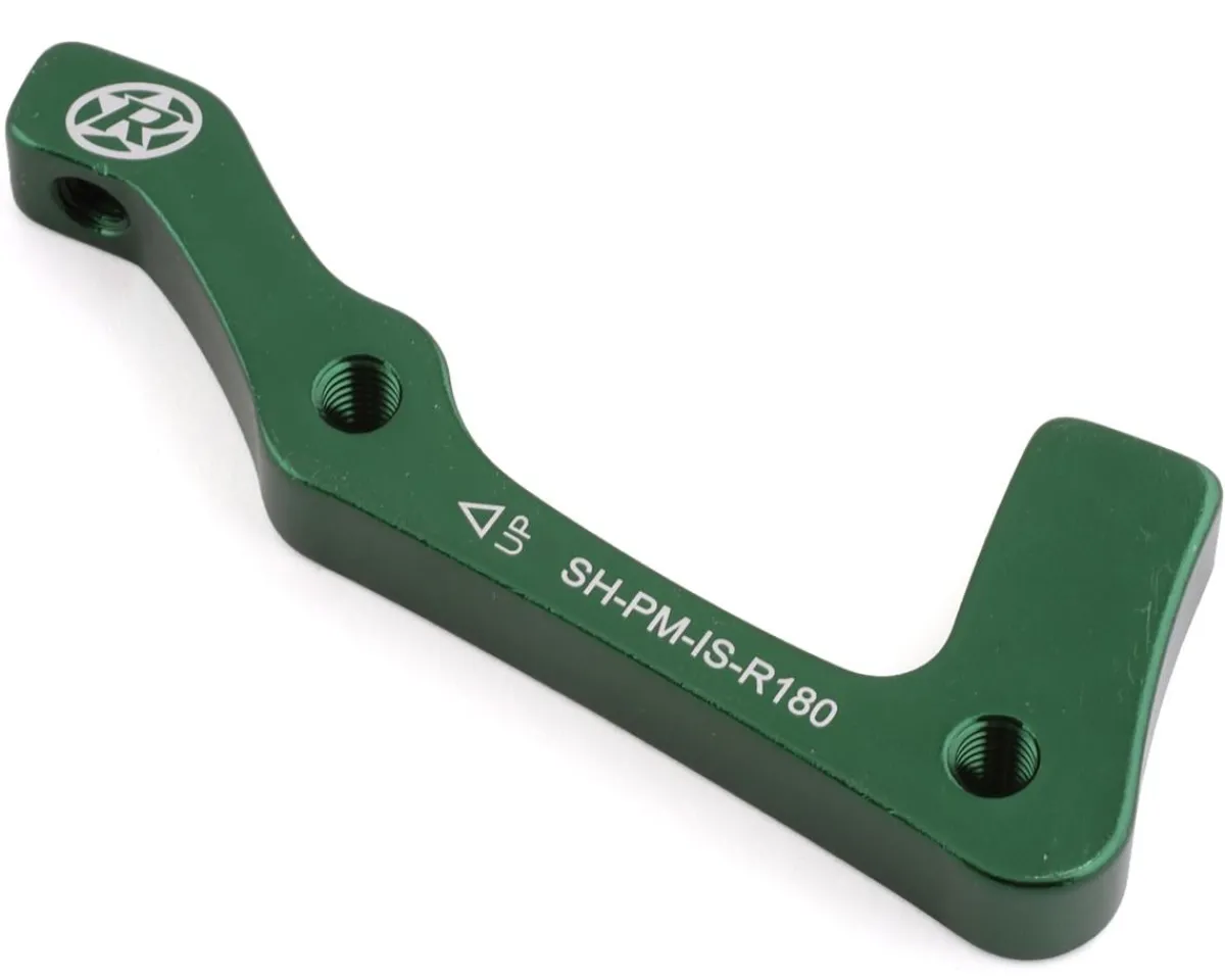 Reverse Components Brakes|Disc Brake Adapters (Green) (IS Mount | Shimano) (180mm Rear)