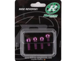 Reverse Components Brakes|Disc Brake Caliper Bolts (Purple) (M6 x 18) (4)