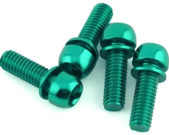 Reverse Components Brakes|Disc Brake Caliper Bolts (Green) (M6 x 18) (4)