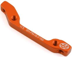 Reverse Components Brakes|Disc Brake Adapters (Orange) (IS Mount) (160mm Front, 140mm Rear)