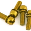 Reverse Components Brakes|Disc Brake Caliper Bolts (Gold) (M6 x 18) (4)
