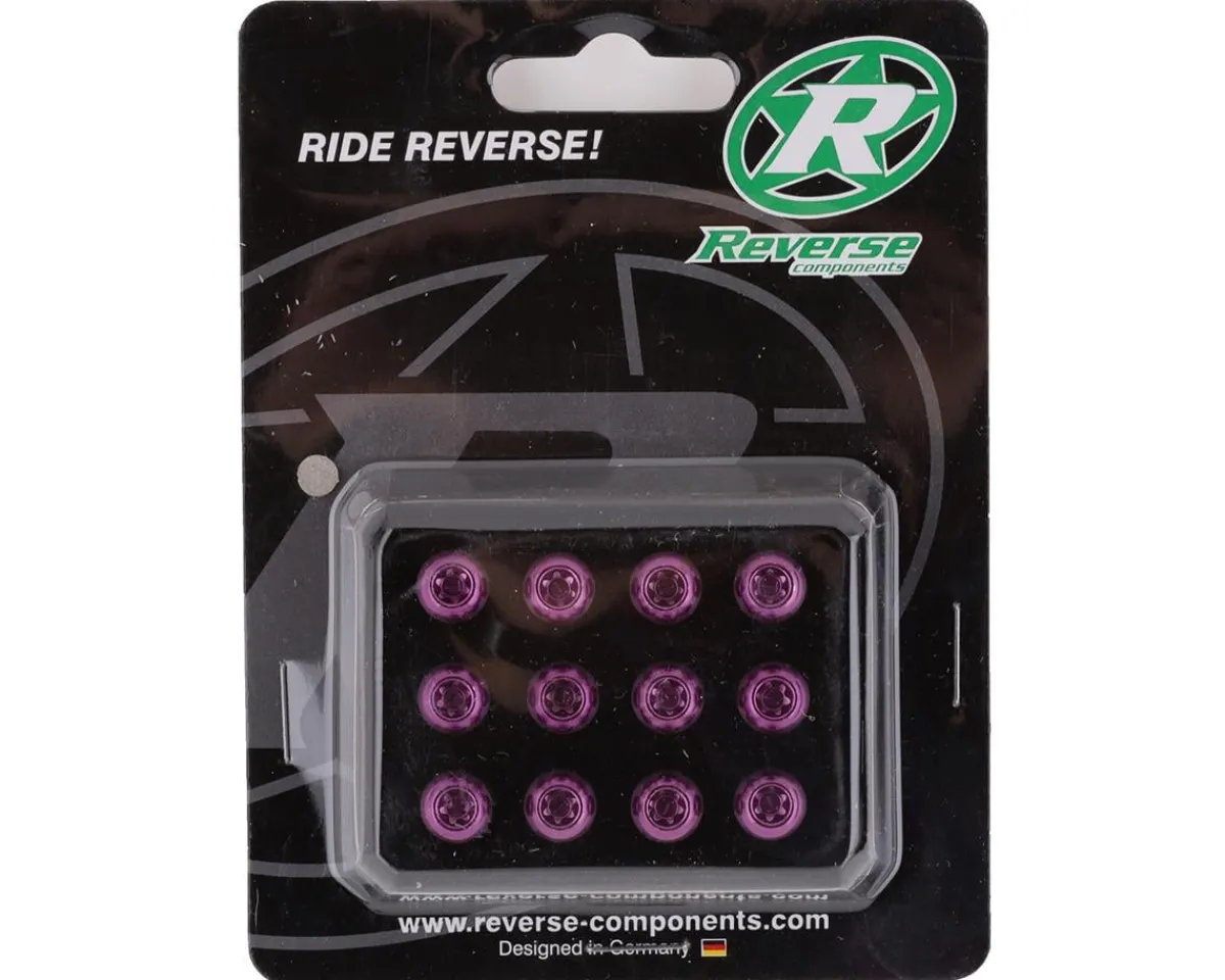 Reverse Components Brakes|Disc Rotor Bolts (Purple) (M5 x 10) (12)