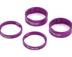 Reverse Components Headsets & Spacers|Ultralight Headset Spacer Set (Purple) (4)