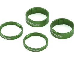 Reverse Components Headsets & Spacers|Ultralight Headset Spacer Set (Green) (4)