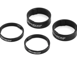 Reverse Components Headsets & Spacers|Ultralight Headset Spacer Set (Black) (4)