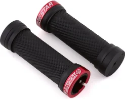 Reverse Components Grips & Handlebar Tape|Youngstar Lock-On Grips (Black/Red)