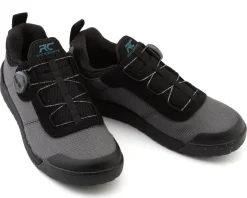 Ride Concepts Shoes, Socks, & Footwear|Accomplice BOA Flat Pedal Shoes (Charcoal/Tahoe Blue) (10)