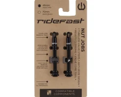 RideFast Tubeless Tire Tools|Tubeless Accessories|Nut Jobs Tubeless Presta Valves (Black) (46mm)