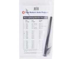 Robert Axle Project Wheels & Parts|Lightning Bolt-on Rear Axle (Black) (168mm) (M12 x 1.5)