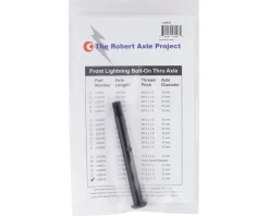 Robert Axle Project Wheels & Parts|12mm Front Lightning Bolt Thru Axle (Black) (122mm) (M12 x 1.75)