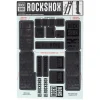 RockShox Frame Protection & Decals|Decal Kit (35mm) (Dual Crown) (Stealth Black)