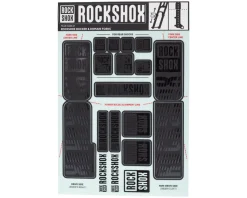 RockShox Frame Protection & Decals|Decal Kit (35mm) (Dual Crown) (Stealth Black)