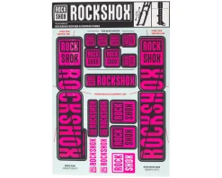 RockShox Frame Protection & Decals|Decal Kit (35mm) (Dual Crown) (Magenta)