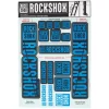 RockShox Suspension|Fork Decal Kit (Blue) (For BoXXER and Domain Forks)