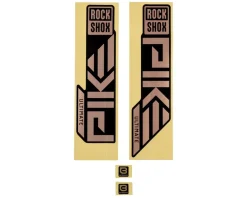 RockShox Frame Protection & Decals|Fork Decal Kit (Pike Ultimate) (Matte Copper Foil For High Gloss Black) (27.5/29") (2023+)