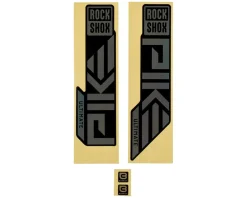 RockShox Frame Protection & Decals|Fork Decal Kit (Pike Ultimate) (Gloss Rainbow Foil For High Gloss Black) (27.5/29") (2023+)