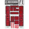 RockShox Suspension|Fork Decal Kit (Red) (For BoXXER and Domain Forks)