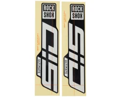 RockShox Frame Protection & Decals|Fork Decal Kit (SID Ultimate) (Foil Black) (27.5/29")