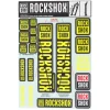 RockShox Suspension|Fork Decal Kit (Yellow) (For Forks with 35mm Upper Tubes)